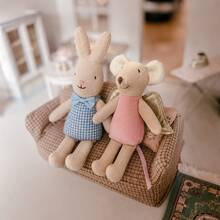 INS Nordic Home 2PCS Nordic Style Cute Fairy Tale Fabric Rabbit & Mouse Hand Puppet Set, Soothing Doll, Role Play Doll, Dollhouse Accessory, Birthday Gift, Plush Doll Decoration, Animal Puppet, Christmas Decoration, Halloween Gift - Multicolor - View 16