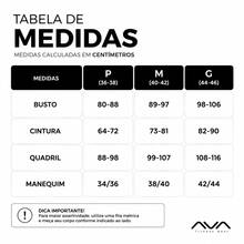 Conjunto Feminino Academia Top U e Calça Canelada Com Forro Cós Alto Suplex Poliamida AVA Fitness - Marrom - Visão 5