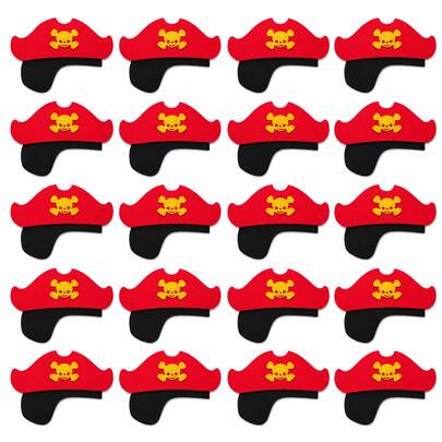Kit 20 Máscaras Infantil Pirata EVA Fantasia Festa Carnaval Aniversário e Lembrancinha