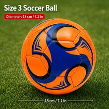 Size 3 Professional Football Training Ball - Suitable For Various Fields, Dynamic Design, Quality Stitching Craftsmanship, Durable PVC Material. Indoor 5-A-Side Football Use - Ideal For Matches - Multicolor - View 17