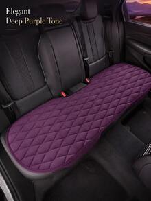 1pc Car Back Seat Protector, Plush Material Seat Cushion, Anti-Slip Car Seat Pad, Universal Size Seat Pad Accessory, Car Interior Accessory, Car Decoration Garage Storage Organizer - A - View 6