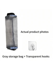 1pc Plastic Bag Storage Rack, Suitable For Kitchen, Behind Door Storage, Kitchen Organization, Kitchen Essentials, Kitchen Accessories, Bathroom Accessories, Home Kitchen Tools, Kitchen Decor - Multicolor - View 14