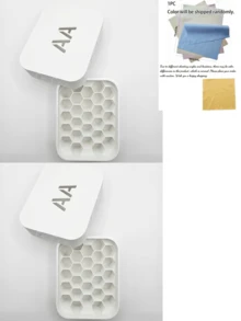 Honeycomb-Shaped Battery Storage Box With Lid, Portable Battery Organizer, Space-Saving Home And Office Drawer Battery Storage Rack, Dry Battery Neat Classification Storage Box - Multicolor - View 11
