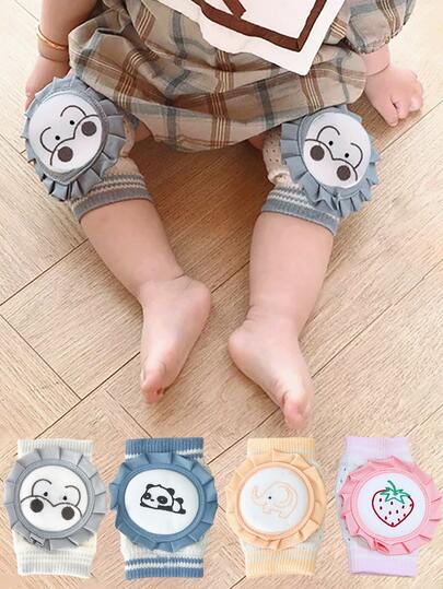 2 Pairs/1 Pair Cute Floral Children's Knee Pads, Baby Crawling Knee Pads, Toddler Learning To Walk Knee Pads