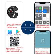 Đồng hồ thông minh LIGE: Pin dung lượng siêu lớn 1000mAh, đèn LED, hơn 100 chế độ thể thao, chống nước hàng ngày, dự báo thời tiết, phát nhạc, báo thức, thông báo tin nhắn - Đồng hồ thông minh thể thao ngoài trời đa năng phù hợp cho nam và nữ - Xem 8