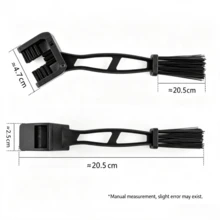 1pc/3pcs Bicycle Chain Cleaning Brush, Three-Sided Brush Head Design, Dual-Head Debris Removal Brush Cycling Maintenance Tool, Red Yellow Blue Three Colors Available - Multicolor - View 5