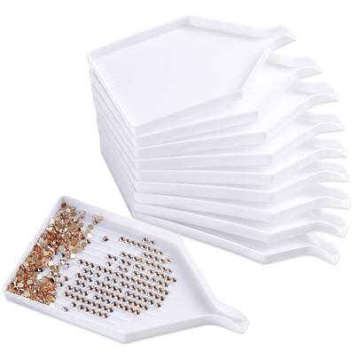 5/10 Pcs Plastic Diamond Painting Trays, Diamond Painting Bead Sorting Tray, DIY Art Craft Diamond Painting Tool Accessories, Diamond Bead Organizer Tray
