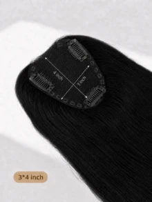 Women's 3x4 Inch Lace Hair Topper, 14 Inch Black Curly Hairpiece With Breathable Cuttable Lace Base, Natural Front Hairline, Lightweight Comfortable Hair Replacement For Daily Wear, Work, Party, Travel, Dating & Special Occasions - Multicolor - View 6