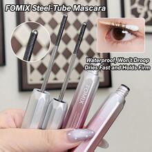 FOMIX Steel Tube Mascara, Waterproof Long Lasting Lengthening & Curling Mascara With Threaded Groove Brush, Quick Dry Smudge Resistant Formula, Defined Separated Lashes, Lightweight Eye Makeup-Black - View 2