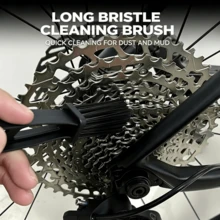 1pc/3pcs Bicycle Chain Cleaning Brush, Three-Sided Brush Head Design, Dual-Head Debris Removal Brush Cycling Maintenance Tool, Red Yellow Blue Three Colors Available - Multicolor - View 6