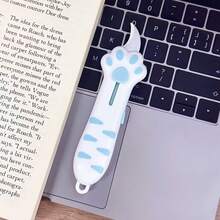 Cute Cat Paw Retractable Practical Mini Portable Cartoon Paper Cutter, Perfect For Opening Packages, Cutting Letters, DIY Crafts - This Kawaii Style Paper Knife Comes With A Lanyard Hole, Suitable For Office, Home And School Use, Halloween Gift, Christmas Gift, Great Gift For Family And Friends. - A - View 14