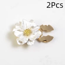 1Pc/2Pcs Floral Seamless Button Set, Decorative Clip-On Shirt Buttons, Women's Shirt Collar/Cuff Decorative Buttons, Quick Detach And Install - Multicolor - View 25