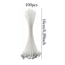 100 Piece Set Of Candle Wick, Smoke-Free Candle Wick With Stickers And Wick Locator, Candle Making Accessories, Suitable For Candle Making, DIY Candle Craft, And Handmade Candle Materials, With Multiple Sizes To Choose From - A - View 9