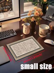 1pc Retro Chessboard Border Pattern Kitchen Mat, 3.5 Mm Soft Rubber That Absorbs Water And Is Easy To Clean. Suitable For Corridors, Bathrooms, Living Rooms, Outdoor Door Mats, And Toilets. Useable Throughout The Year And For Various Holidays. - Multicolor - View 12