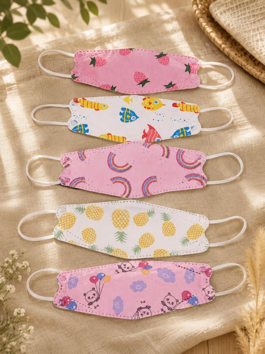 Fold-Flat Dust Protective Masks - MULTICOLORED - View 1