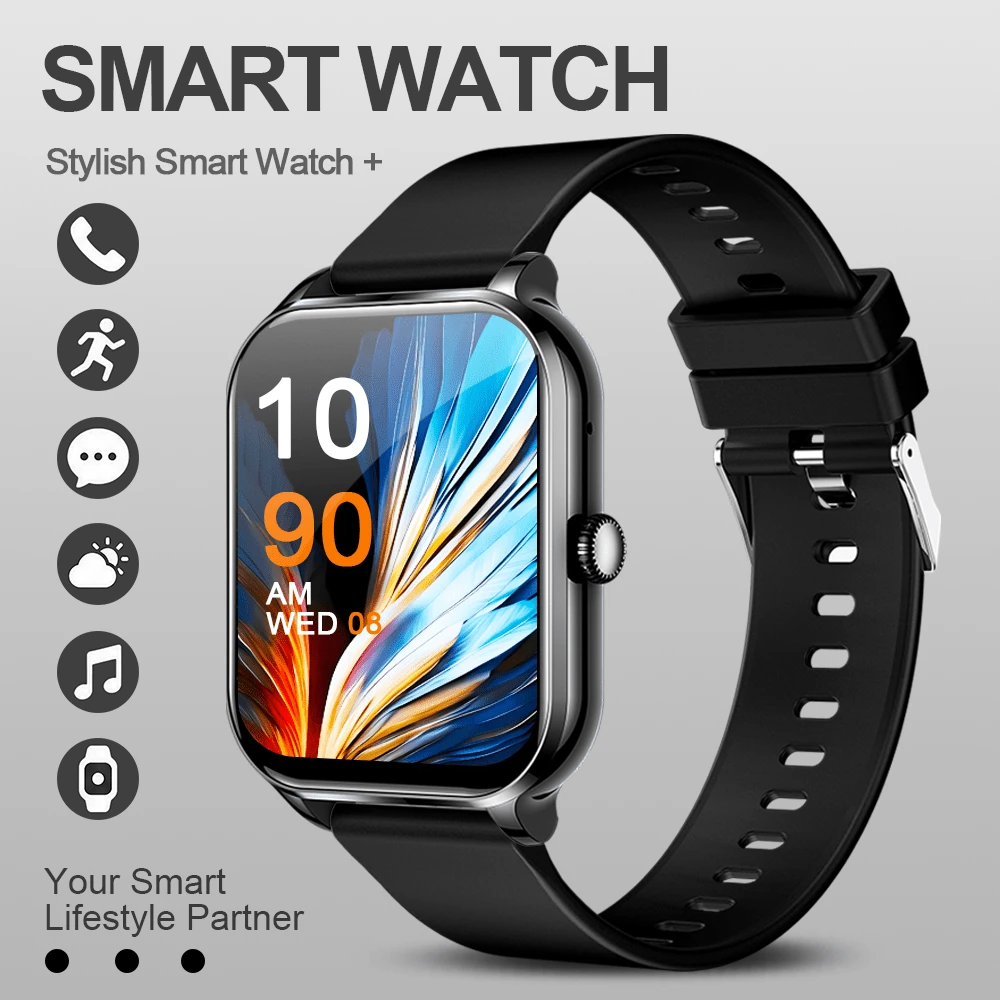 NcmRyu [Wireless, Smartwatch]1.83-Inch Smartwatch, Supports Wireless (Calls And Dialing), Multiple Sports Modes, Incoming Call Alerts And Rejection, Easy Message Reading, Compatible With Android 5.0+ / IOS 10.0, An Ideal Gift Choice For Various Holidays - View 1