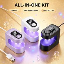 Portable Mini Nail Drying Lamp, USB Rechargeable Nail Gel Curing Lamp, Used For Gel Polishing And Nail Art, Suitable For Home DIY Nail Products, Female Gifts, Nails, Nail Technology Products, Nail UV Lamp, Nail Lamp - Mini Nail Lamp - 查看 5