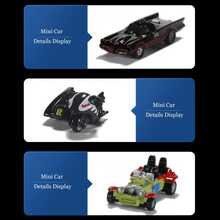 Simba Warner Bros JadaToys Batman The Dark Knight Batmobile – Mini Diecast Alloy Car Model, Collectible Vehicle For Display - Multicolor - View 7