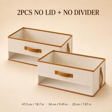 1/2pcs Foldable Elegant White Handbag Organizer, Multi-Compartment Design, Suitable For Handbags, Shoes And Accessories, Space-Saving Closet/Wardrobe Storage, Durable Divider Luxury Item Storage Box,Bedroom Room Decor,Back To School - Multicolor - View 18