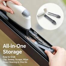 1pc Window Gap Cleaning Brush, Suitable For Cleaning Door Tracks, Window Tracks, Window Frames And Car Trunk Window Slots, Essential Household Kitchen Cleaning Tool And Home Cleaning Supplies - A - View 4