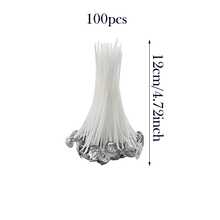 100 Piece Set Of Candle Wick, Smoke-Free Candle Wick With Stickers And Wick Locator, Candle Making Accessories, Suitable For Candle Making, DIY Candle Craft, And Handmade Candle Materials, With Multiple Sizes To Choose From - A - View 11