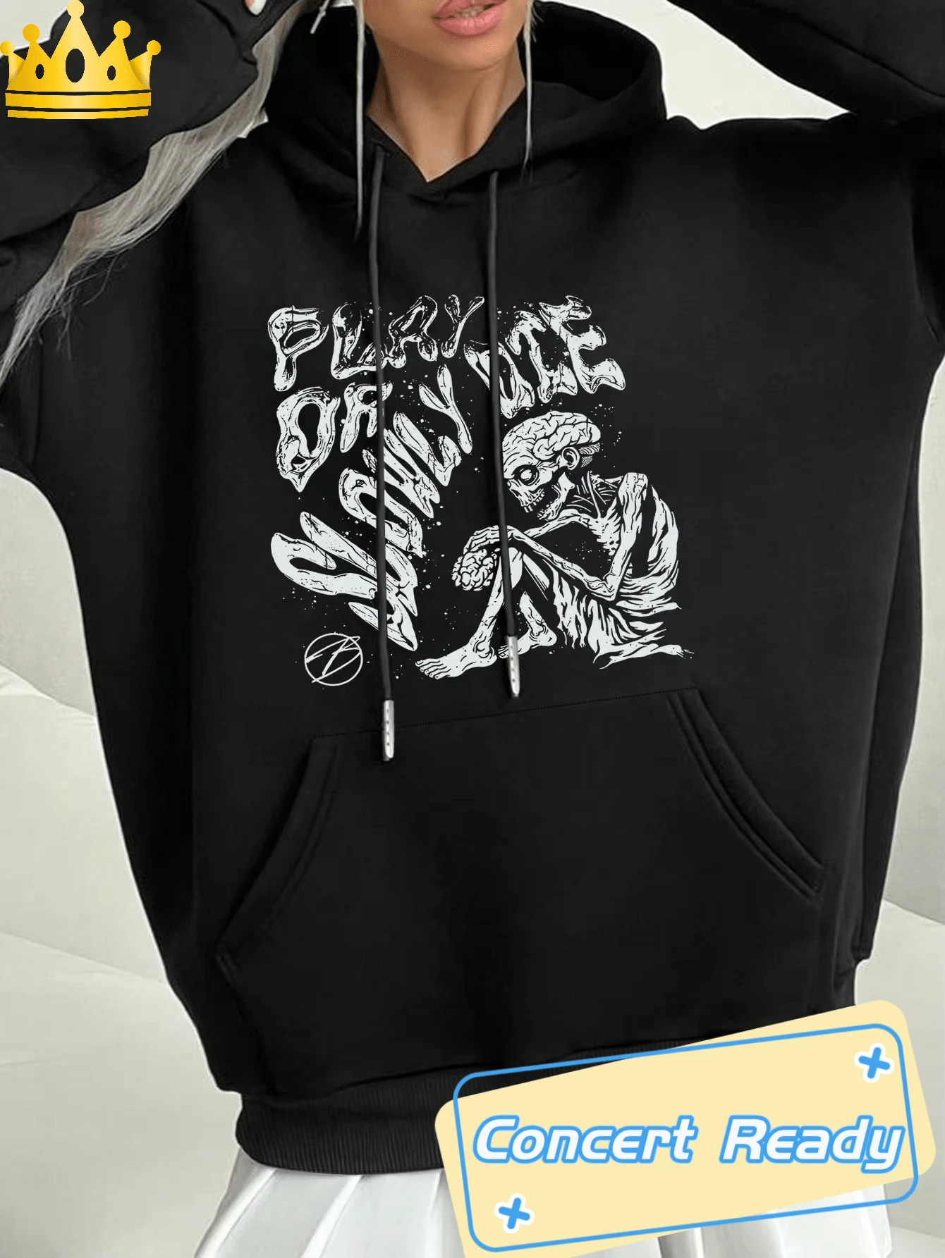 Women Sports Sweatshirts - Black - View 1