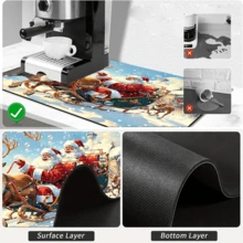 1pc Dish Drying Mat, Coffee Machine Mat, Christmas Reindeer Sleigh Pattern Dish Drying Mat, Absorbent Quick-Drying No Water Stains, Non-Slip Table Protection, Suitable For Christmas Holiday Tabletop, Suitable For Kitchen Countertop Use, Home Gift, Tabletop Decoration - XYLSD-916 - View 9