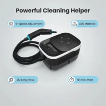 4bar High Pressure Deep Cleaning 1500W High Power Steam Cleaner 1.6L Water Tank Easy To Clean 15s Quick Steam High Temperature Cleaning Machine Multi-Function Home Cleaning Tool Suitable For Kitchen Grease, Bathroom Stains And Home Surfaces Multi-Function Interchangeable Nozzle Steam Cleaner - EU F Type Plug(220-240V) - View 2