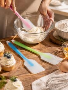 5pcs/3pcs/2pcs Random Assortment Premium Silicone Spatulas, Non-Stick Heat-Resistant Kitchen Utensils, Suitable For Cooking, Baking And Flipping, Dishwasher , Kitchen Tools - View 15