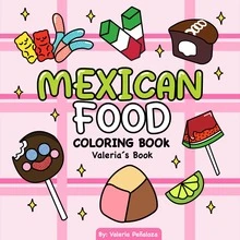 1 pieza libro + sticker para colorear de comida mexicana para adultos y niños con diseños lindos y creativos, ideal para relajación y alivio del estrés. - Una pieza - Ver 5