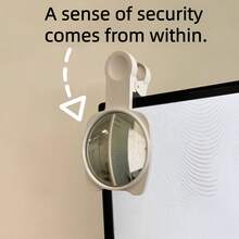 Portable Invisible Desktop Wide-Angle Rearview Mirror, Full-View Rearview Mirror, Small Adjustable, Discreet Wide-Angle Convex Mirror - Multicolor - View 3