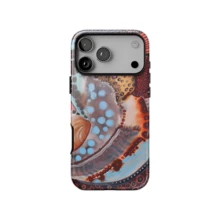 Ocean Echo Phone Case Abstract Marine Life Design Colorful Coastal Art Style Compatible With IPhone 17 16 15 14 Plus 13 12 11 Pro Max - Multicolor - View 5