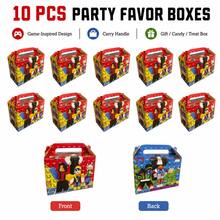 Roblox 10pcs Party Favor Paper Boxes, Portable Handle Snack Containers, Cartoon Block Game Character Print, Rectangular Candy Gift Boxes, Children's Game Theme Birthday Party Snack Storage Boxes - Forsaken Chance Paper Box - View 7