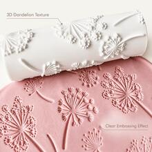 1pc 3D Dandelion Texture Roller And Embossing Roller Tool - Suitable For Clay, Pottery, Ceramic Crafts, With Floral Design, For Jewelry Making, Clay Tools, Home Decor, Suitable For Beginner Craft Enthusiasts - A - View 7
