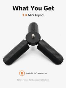 Tripod Mini Lipat 1/4 Inci, Kompatibel dengan Kamera Saku, Kamera Aksi, Klip Ponsel, dan Lampu Pengisi Mini, Basis Genggam Desktop Portabel, Cocok untuk Pemotretan Vlog, Perekaman Perjalanan, Panggilan Video, dan Siaran Langsung - View 10