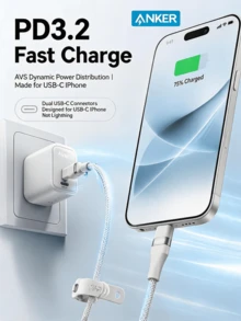anker Kabel data pengisian cepat bersertifikasi Apple MFi A8662, kompatibel dengan iPhone 16, 15 Pro Max, dan 14. Kabel pengisian cepat port 13C ke Lightning 12, kabel pengisi daya asli. - MultiWarna - View 3