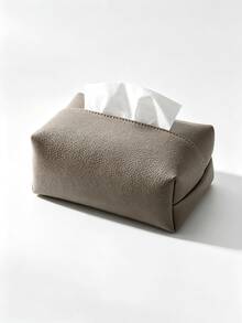 2pcs Fashion Minimalist Leather Tissue Box, Home Kitchen Outdoor Multi-Purpose Storage Bag, Travel Wet Wipes Dispenser, Easy Pull Without Jamming, Storage Room Decor, Kitchen Accessories, Travel Essentials, Bedroom Decor, Car Accessories - Multicolor - View 12