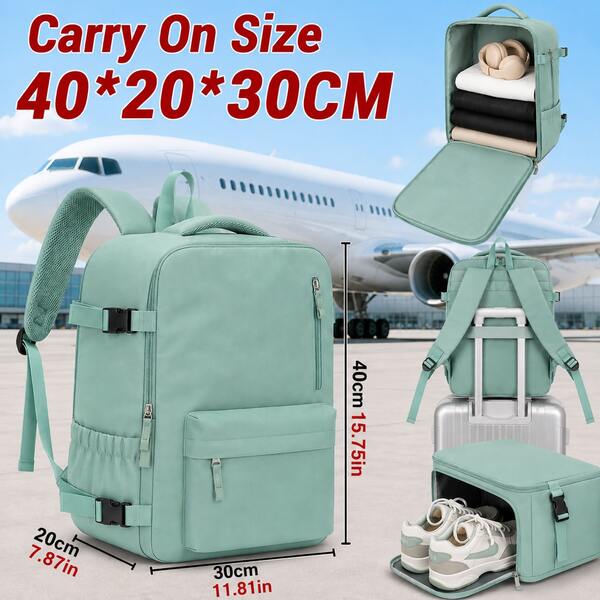 Ryanair Backpack, 40cm-30cm-20cm, Latest Specifications, Large Capacityfeatures A Laptop Compartment, Shoe Compartment,Suitable For Travel,