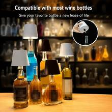 RGB Creative DIY Wine Bottle Lamp, USB Rechargeable, Sensitive Touch Dimming, Multicolor Variable; Atmosphere Bedside Night Light, Compact And Easy To Install, Decorate Room, Suitable For Home, Bedroom, Bathroom, Bar, Camping, Party, Restaurant Atmosphere Lighting Decoration - Multi-color light - View 10
