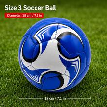 Size 3 Professional Football Training Ball - Suitable For Various Fields, Dynamic Design, Quality Stitching Craftsmanship, Durable PVC Material. Indoor 5-A-Side Football Use - Ideal For Matches - Multicolor - View 12