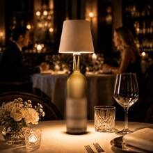 RGB Creative DIY Wine Bottle Lamp, USB Rechargeable, Sensitive Touch Dimming, Multicolor Variable; Atmosphere Bedside Night Light, Compact And Easy To Install, Decorate Room, Suitable For Home, Bedroom, Bathroom, Bar, Camping, Party, Restaurant Atmosphere Lighting Decoration - Multi-color light - View 8
