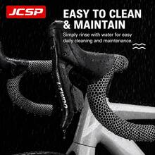 JCSP Road Bike Honeycomb Bar Tape, Honeycomb Anti-Slip Texture, Anti-Slip Shock Absorption, Suitable For Various Road Bike Handlebars, Bicycle Handlebar Tape - Multicolor - View 7
