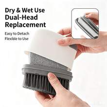 1pc Window Gap Cleaning Brush, Suitable For Cleaning Door Tracks, Window Tracks, Window Frames And Car Trunk Window Slots, Essential Household Kitchen Cleaning Tool And Home Cleaning Supplies - A - View 2