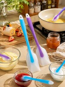 5pcs/3pcs/2pcs Random Assortment Premium Silicone Spatulas, Non-Stick Heat-Resistant Kitchen Utensils, Suitable For Cooking, Baking And Flipping, Dishwasher , Kitchen Tools - View 4