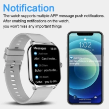 NcmRyu [Wireless, Smartwatch]1.83-Inch Smartwatch, Supports Wireless (Calls And Dialing), Multiple Sports Modes, Incoming Call Alerts And Rejection, Easy Message Reading, Compatible With Android 5.0+ / IOS 10.0, An Ideal Gift Choice For Various Holidays - View 4