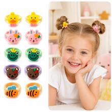 Cute Girl Cartoon Hair Ties Headbands Rubber Bands Ponytail Hair Rings Children Hair Accessories Hair Ropes Holiday Party Favors - Multicolor - View 11
