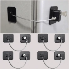 1pc High-Security Lock, Multi-Functional Cabinet/Door/Window/Refrigerator Lock, Baby Safety Lock, Home Decor Gift - Drawer  Lock - View 2