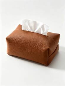 2pcs Fashion Minimalist Leather Tissue Box, Home Kitchen Outdoor Multi-Purpose Storage Bag, Travel Wet Wipes Dispenser, Easy Pull Without Jamming, Storage Room Decor, Kitchen Accessories, Travel Essentials, Bedroom Decor, Car Accessories - Multicolor - View 15