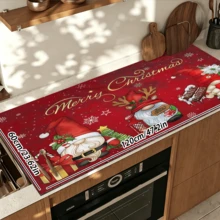 1pc Christmas Style Dish Drying Mat, Coffee Machine Mat, Absorbent Quick-Drying Table Protector, Dining Table Bar Counter Holiday Decor Mat, Practical Christmas Kitchen Supplies, Home Gift, Tabletop Decoration - XYLSD-912 - View 17