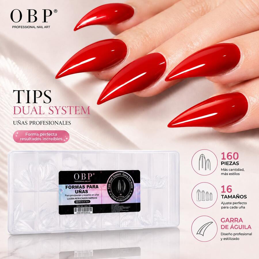 OBP C & G False Nail Tips - Multicolor - View 1
